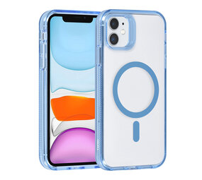TUNIQ TUNIQ iPhone 11 Backcover hoesje Magsafe silicone - Blauw TUNIQ TUNIQ iPhone 11 Backcover hoesje Magsafe silicone - Blauw