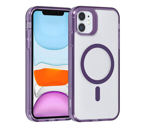 TUNIQ TUNIQ iPhone 11 Backcover hoesje Magsafe silicone - Paars TUNIQ TUNIQ iPhone 11 Backcover hoesje Magsafe silicone - Paars