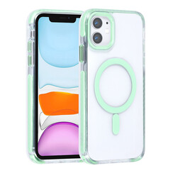 TUNIQ iPhone 11 Backcover hoesje neck cord - magsafe - Groen