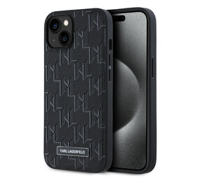 Karl Lagerfeld Karl Lagerfeld iPhone 14 & 13 Backcover hoesje - Magsafe - Hot Stamp - Zwart Karl Lagerfeld Karl Lagerfeld iPhone 14 & 13 Backcover hoesje - Magsafe - Hot Stamp - Zwart