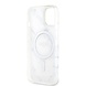 Guess Guess iPhone 13 Back-Cover hul - Magsafe IML marble - Weiß