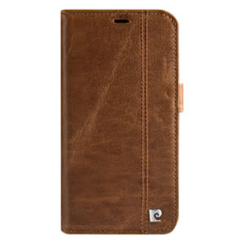 Pierre Cardin Pierre Cardin iPhone 13 Pro Book Case hoesje - Pasjeshouder voor 3 pasjes - Magneetsluiting - Bruin Pierre Cardin Pierre Cardin iPhone 13 Pro Book Case hoesje - Pasjeshouder voor 3 pasjes - Magneetsluiting - Bruin
