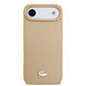 Lacoste Lacoste iPhone 17 Air Back cover coque - MagSafe - Monogramme Print With Gold Logo - Beige