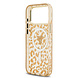 Guess Guess iPhone 17 Pro Backcover hoesje - Magsafe - Leopard Glitter Edition - Bruin