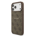 Guess Guess iPhone 17 Pro Max Back cover coque - Magsafe PU Leather - 4G Classic Logo - Marron