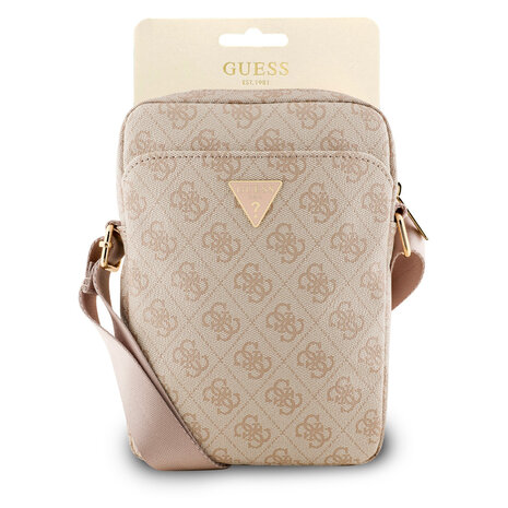 Guess Guess 8 Inch Tablet Bag - Triangle Logo - Rose Guess Guess 8 Inch Tablet Bag - Triangle Logo - Rose