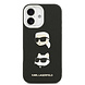 Karl Lagerfeld Karl Lagerfeld iPhone 17 Backcover hoesje - FW Grained - K&C Heads Pins - Zwart