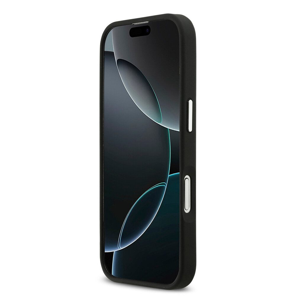 Karl Lagerfeld Karl Lagerfeld iPhone 17 Back cover coque - FW Grained - K&C Heads Pins - Noir Karl Lagerfeld Karl Lagerfeld iPhone 17 Back cover coque - FW Grained - K&C Heads Pins - Noir