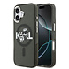 Karl Lagerfeld Karl Lagerfeld iPhone 17 Backcover hoesje - Magsafe - Glitter K&C Sketch Logo - Zwart