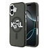 Karl Lagerfeld iPhone 17 Back-Cover hul - Magsafe - Glitter K&C Sketch Logo - Schwarz