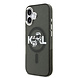 Karl Lagerfeld Karl Lagerfeld iPhone 17 Backcover hoesje - Magsafe - Glitter K&C Sketch Logo - Zwart
