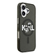 Karl Lagerfeld Karl Lagerfeld iPhone 17 Backcover hoesje - Magsafe - Glitter K&C Sketch Logo - Zwart