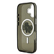 Karl Lagerfeld Karl Lagerfeld iPhone 17 Backcover hoesje - Magsafe - Glitter K&C Sketch Logo - Zwart