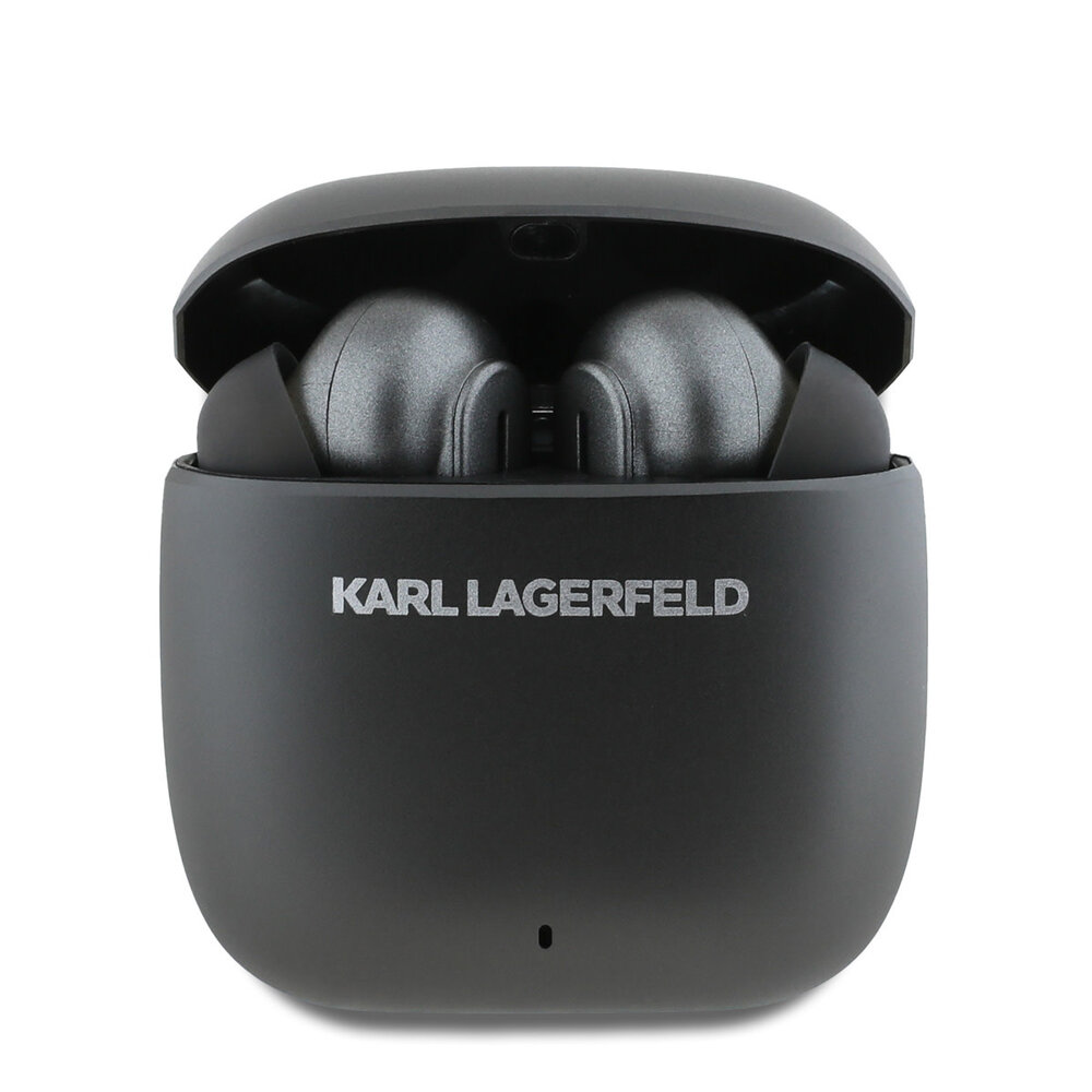 Karl Lagerfeld Karl Lagerfeld Bluetooth Earbuds TWS - ANC&ENC - Metal Printed Logo - Schwarz