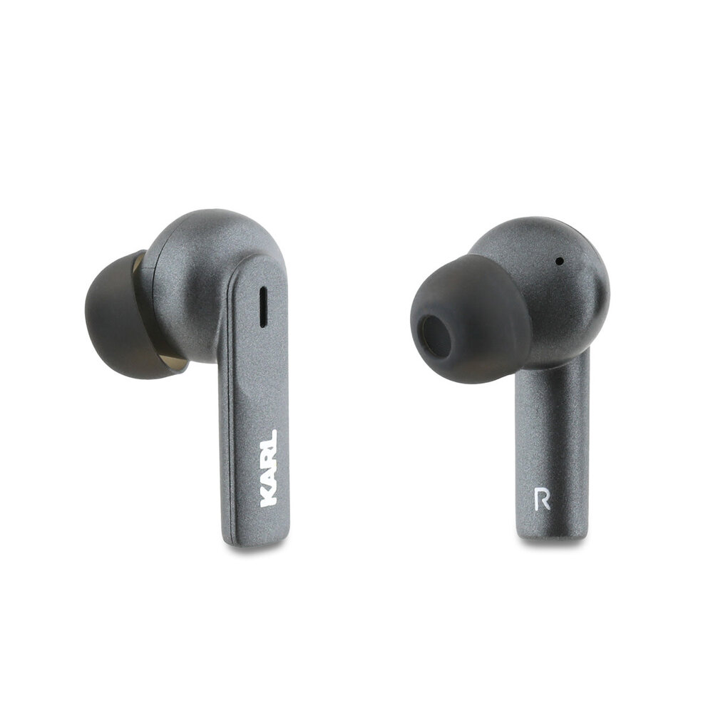 Karl Lagerfeld Karl Lagerfeld Bluetooth Earbuds TWS - ANC&ENC - Metal Printed Logo - Schwarz