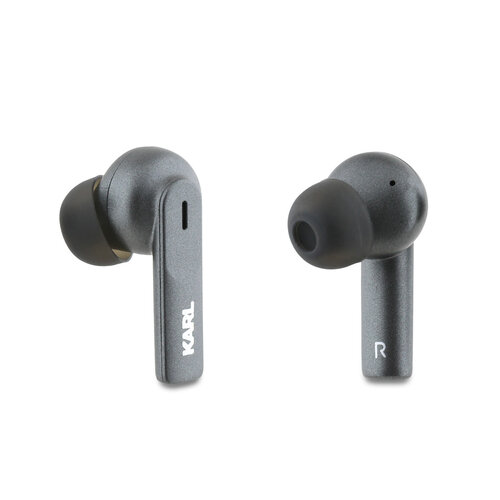 Karl Lagerfeld Karl Lagerfeld Bluetooth Earbuds TWS - ANC&ENC - Metal Printed Logo - Schwarz