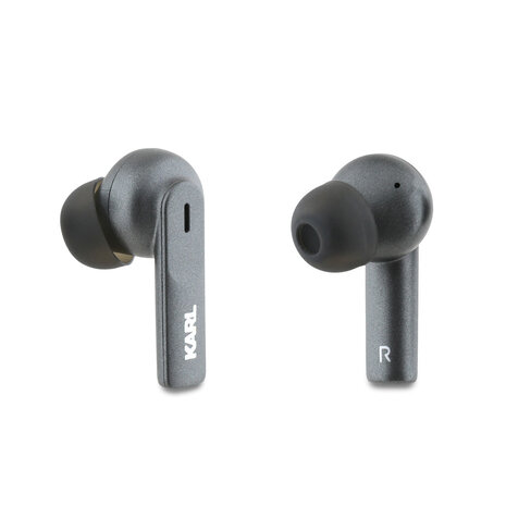 Karl Lagerfeld Karl Lagerfeld Bluetooth Earbuds TWS - ANC&ENC - Metal Printed Logo - Schwarz