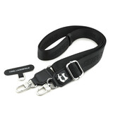 Karl Lagerfeld Karl Lagerfeld Universal Crossbody Strap - Choupette Patch - Black