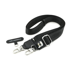 Karl Lagerfeld Karl Lagerfeld Universal Crossbody Strap - Karl Patch - Black Karl Lagerfeld Karl Lagerfeld Universal Crossbody Strap - Karl Patch - Black