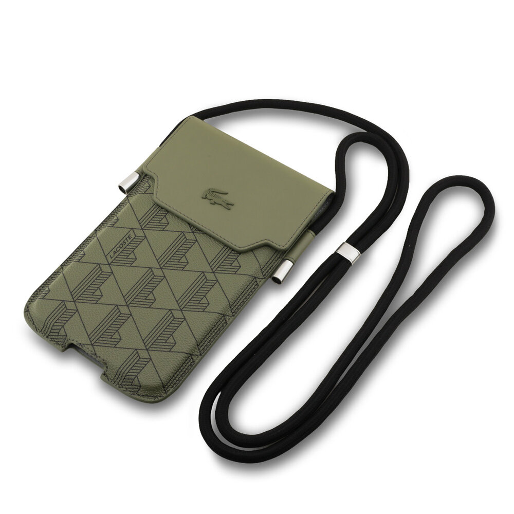 Lacoste Lacoste Universal Crossbody Phone Pouch - Petit Pique - Grün