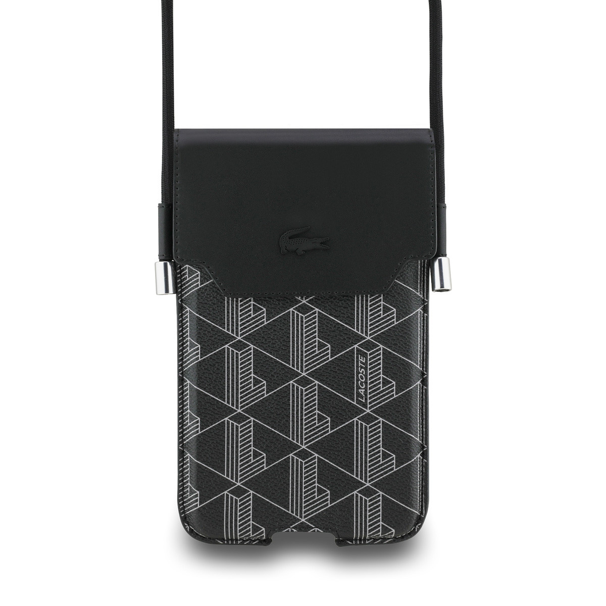 Lacoste Lacoste Universal Crossbody Phone Pouch - The Blend - Zwart