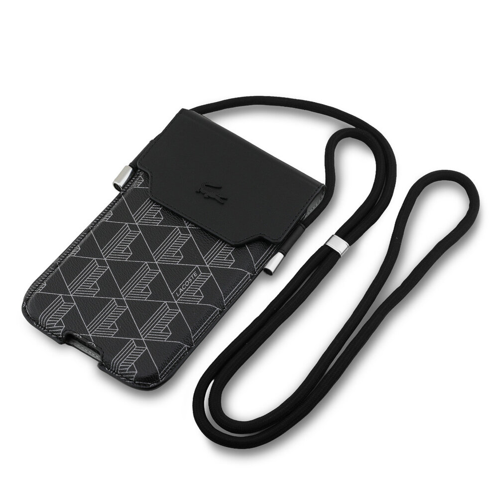 Lacoste Lacoste Universal Crossbody Phone Pouch - The Blend - Noir Lacoste Lacoste Universal Crossbody Phone Pouch - The Blend - Noir