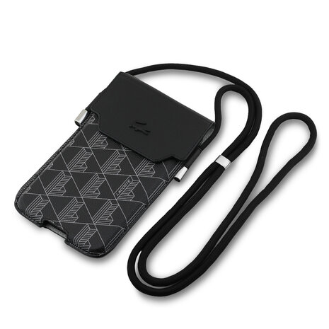Lacoste Lacoste Universal Crossbody Phone Pouch - The Blend - Noir Lacoste Lacoste Universal Crossbody Phone Pouch - The Blend - Noir