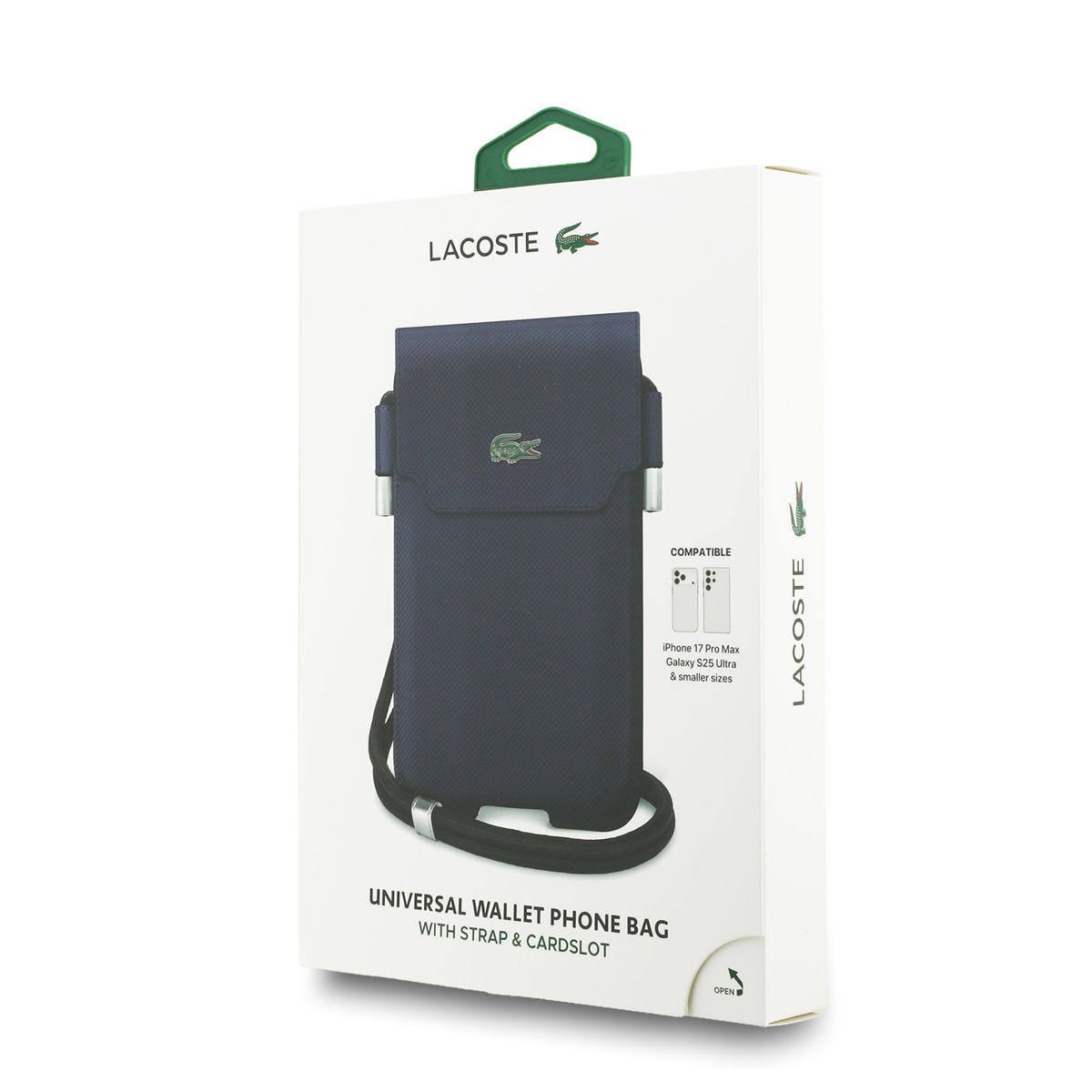 Lacoste Lacoste Universal Crossbody Phone Pouch - Petit Pique - Navy, foto 4 van 4