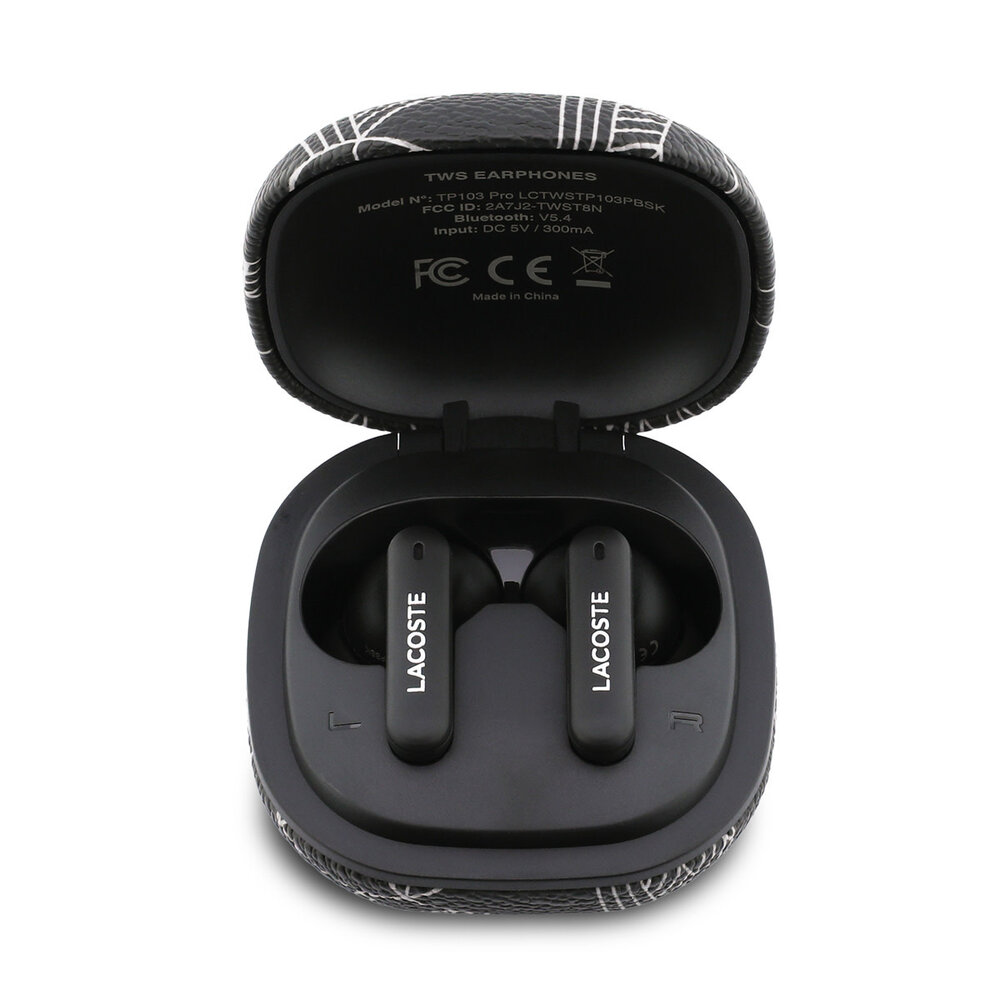 Lacoste Lacoste Bluetooth Earbuds TWS - ENC&ANC - The Blend - Black