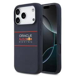 Red Bull Racing iPhone 17 Pro/iPhone 18 Pro Handyhülle MagSafe Flüssigsilikon Horizontales Logo - Marineblau