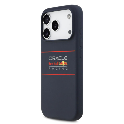 Red Bull Racing Red Bull Racing iPhone 17 Pro/iPhone 18 Pro Coque arrière MagSafe Silicone liquide Logo horizontal - Bleu marine