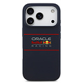 Red Bull Racing Red Bull Racing iPhone 17 Pro/iPhone 18 Pro Coque arrière MagSafe Silicone liquide Logo horizontal - Bleu marine