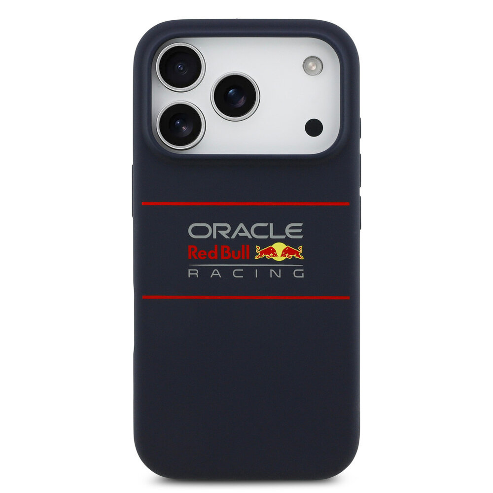 Red Bull Racing Red Bull Racing iPhone 17 Pro Back cover coque - Magsafe - Liquid Silicon - Horizontal Logo - Navy