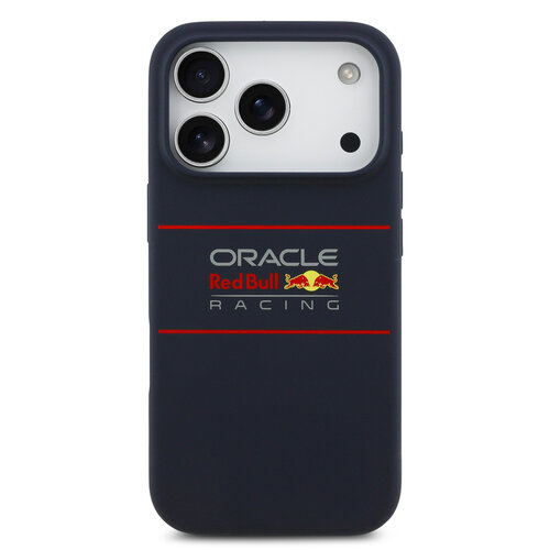 Red Bull Racing Red Bull Racing iPhone 17 Pro/iPhone 18 Pro Coque arrière MagSafe Silicone liquide Logo horizontal - Bleu marine