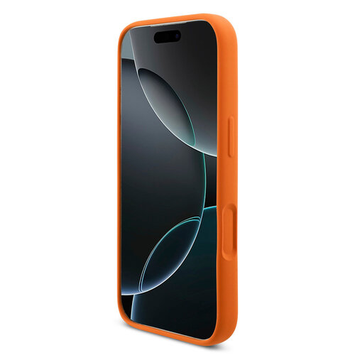 Red Bull Racing Red Bull Racing iPhone 17 Pro/iPhone 18 Pro Coque arrière MagSafe Silicone liquide Anneau noir - Orange