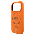 Red Bull Racing Red Bull Racing iPhone 17 Pro/iPhone 18 Pro Coque arrière MagSafe Silicone liquide Anneau noir - Orange
