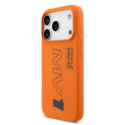 Red Bull Racing Red Bull Racing iPhone 17 Pro/iPhone 18 Pro Coque arrière MagSafe Silicone liquide MV1 - Orange