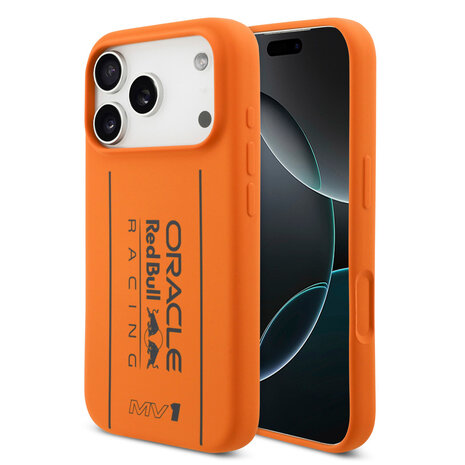 Red Bull Racing Red Bull Racing iPhone 17 Pro Back cover coque - Magsafe - Liquid Silicone - Big Vertical Logo - Orange Red Bull Racing Red Bull Racing iPhone 17 Pro Back cover coque - Magsafe - Liquid Silicone - Big Vertical Logo - Orange