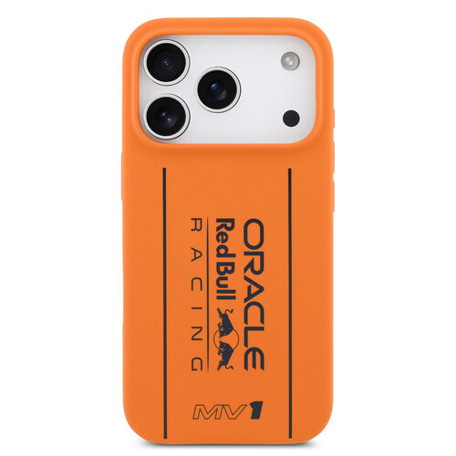 Red Bull Racing Red Bull Racing iPhone 17 Pro Back cover case - Magsafe - Liquid Silicone - Big Vertical Logo - Orange