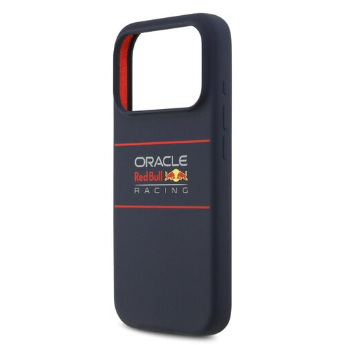 Red Bull Racing Red Bull Racing iPhone 17 Pro Max/iPhone 18 Pro Max Coque arrière MagSafe Silicone liquide Logo horizontal - Bleu marine