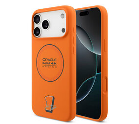 Red Bull Racing Red Bull Racing iPhone 17 Pro Max Back-Cover hul - Magsafe - Liquid Silicone - Black Ring - Orange Red Bull Racing Red Bull Racing iPhone 17 Pro Max Back-Cover hul - Magsafe - Liquid Silicone - Black Ring - Orange