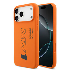 Red Bull Racing iPhone 17 Pro Max/iPhone 18 Pro Max Coque arrière MagSafe Silicone liquide MV1 - Orange