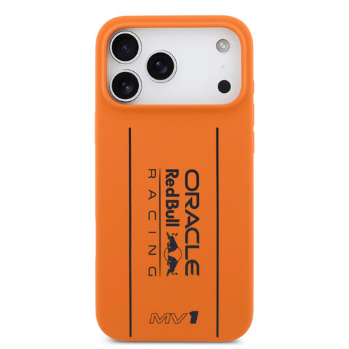 Red Bull Racing Red Bull Racing iPhone 17 Pro Max Back cover case - Magsafe - Liquid Silicone - Big Vertical Logo - Orange