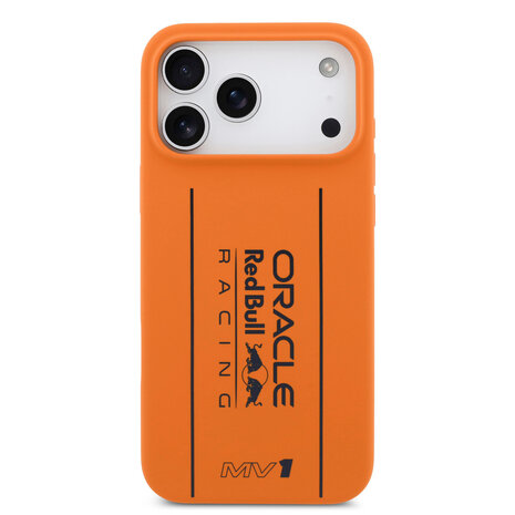 Red Bull Racing Red Bull Racing iPhone 17 Pro Max Back-Cover hul - Magsafe - Liquid Silicone - Big Vertical Logo - Orange
