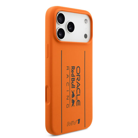 Red Bull Racing Red Bull Racing iPhone 17 Pro Max Back-Cover hul - Magsafe - Liquid Silicone - Big Vertical Logo - Orange