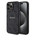 Guess iPhone 15 Pro Max Back cover case - Magsafe PU Leather - 4G Classic Logo - Black