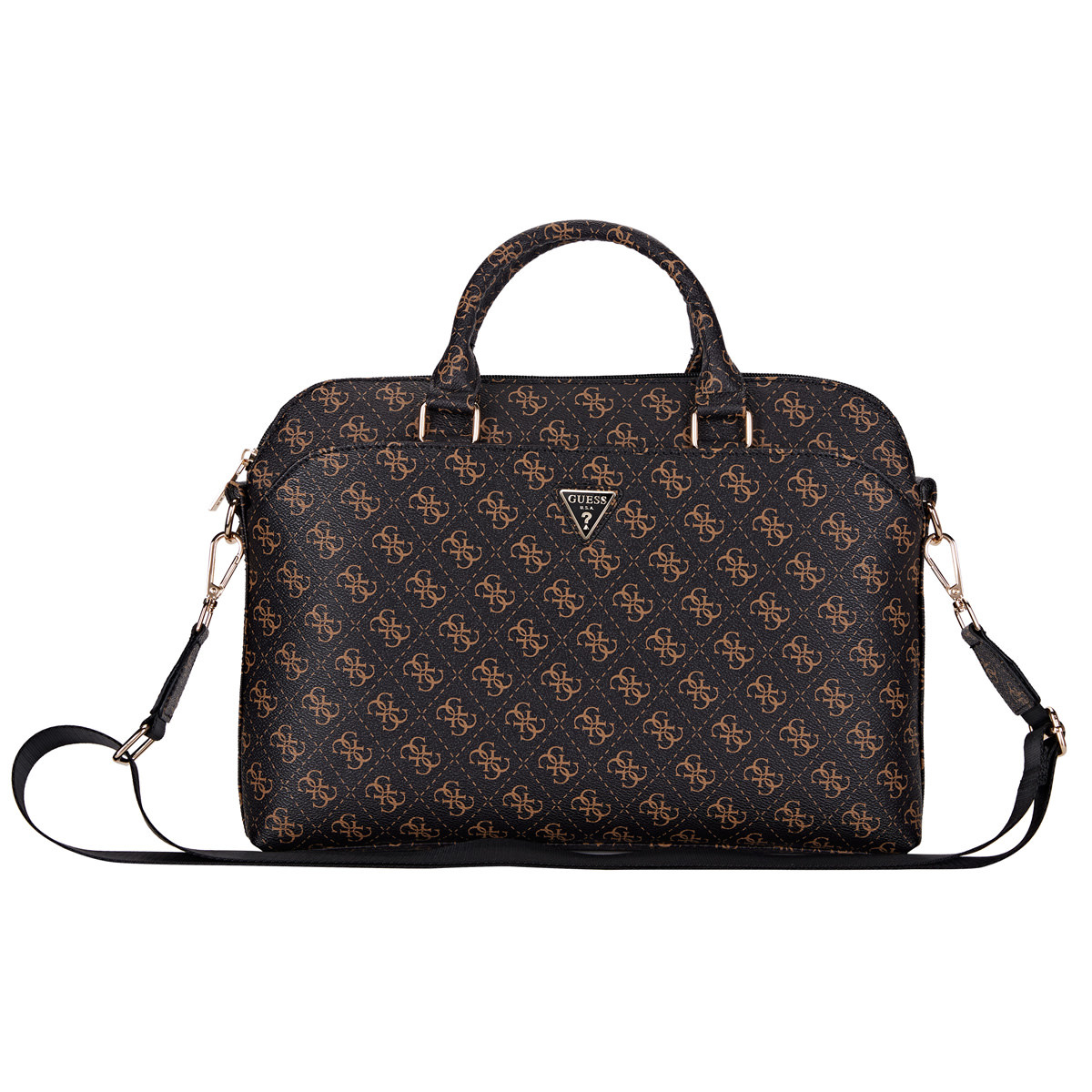 Guess Guess 15 Inch PU Leather Laptop and Tablet Bag - New 4G - Zwart
