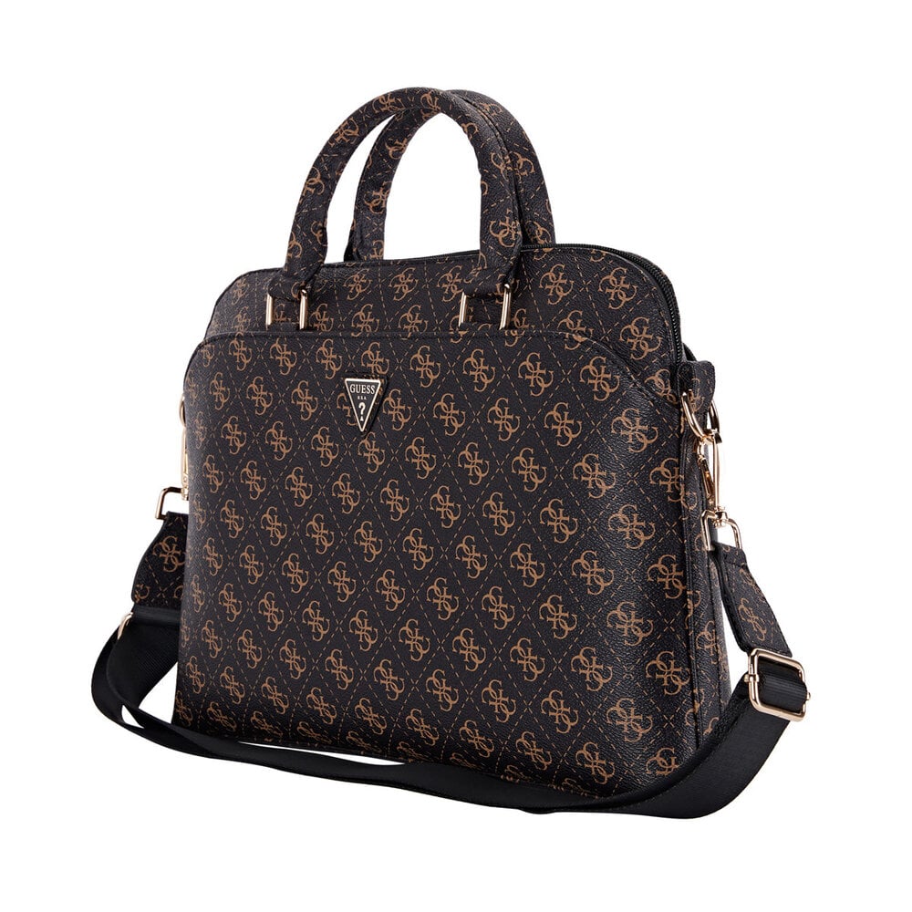 Guess Guess 15 Inch PU Leather Laptop and Tablet Bag - New 4G - Noir Guess Guess 15 Inch PU Leather Laptop and Tablet Bag - New 4G - Noir