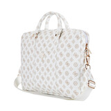 Guess Guess 16 Inch PU Leather Laptop and Tablet Bag - 4G Peony - Wit