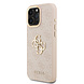 Guess Guess iPhone 16 Pro Max Back-Cover hul - 4G - Big Metal Logo - Gold Edge - Rosa